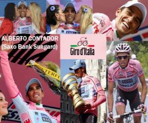 puzzel Alberto Contador, winnaar van de Giro Italië 2011