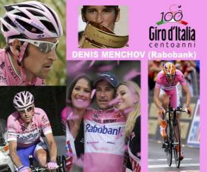 puzzel Denis Menchov, winnaar van de Giro Italië 2009