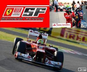 puzzel Felipe Massa - Ferrari - Grand Prix van Japan 2012, 2 nd ingedeeld