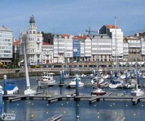 puzzel La Coruña, Spanje