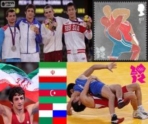 puzzel Mannen Grieks-Romeins tot 55 kg Londen 2012