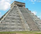 Maya Tempel of Piramide van Kukulcán in de oude stad Chichen Itza in het schiereiland Yucatan, Mexico