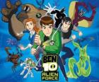 Ben, Gwen en Kevin, menselijke protagonisten van Ben 10 en zijn 10 originele vreemdeling persoonlijkheden