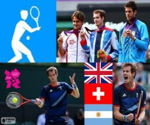 puzzel Tennis mannen enkelspel Londen 2012