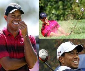 puzzel Tiger Woods is een Amerikaanse golfer.