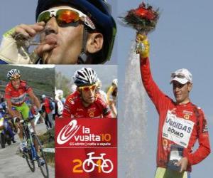 puzzel Vicenzo Nibali (Liquigas) kampioen van de Ronde van Spanje 2010