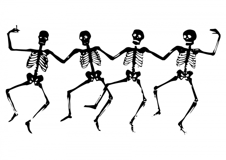 dansende skeletten puzzle